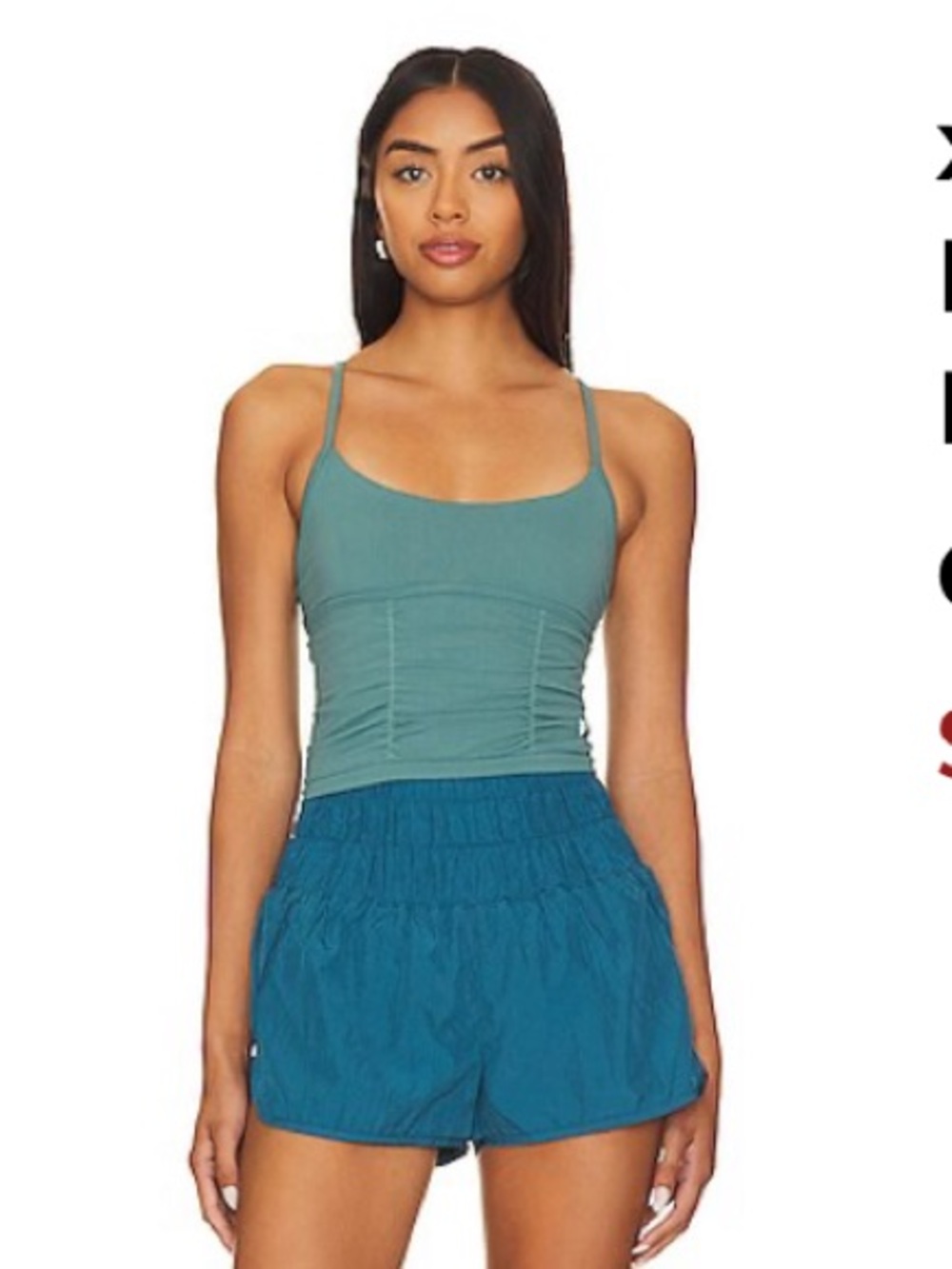 Free People Movement On The Rise Ruched Cropped Tank